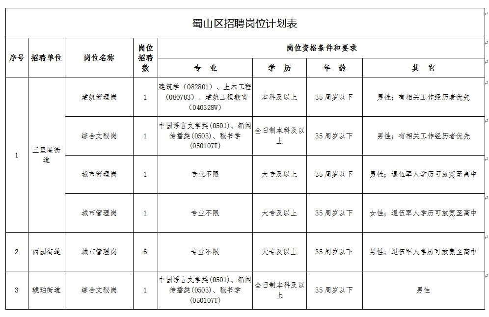 蜀山区数据和政务服务局最新招聘信息解读及应聘指南