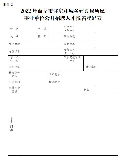 虞城县住房和城乡建设局招聘启事